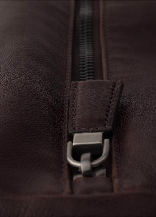 Prada Explore schoudertas van leer - detail 4 bruin