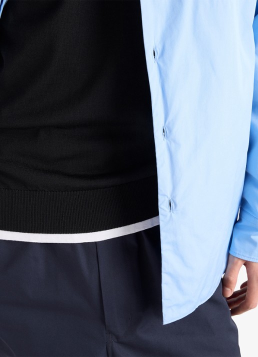 Prada Fijngebreide pullover met logo - detail 2 zwart
