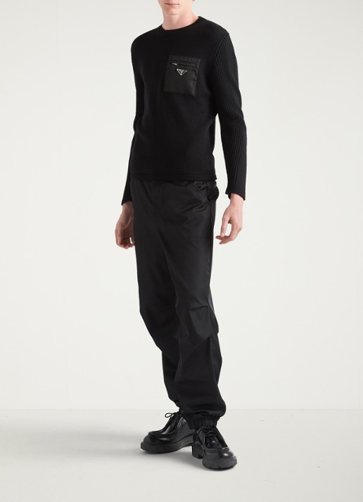 Prada Pullover van wol met borstzak