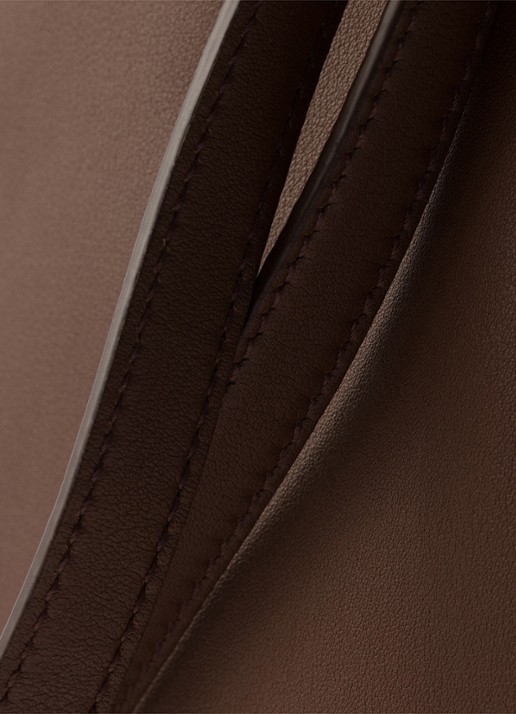 Prada Fold Large schoudertas van kalfsleer - detail 5 bruin