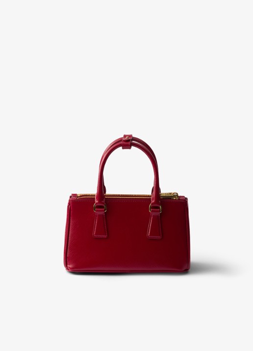 Prada Galleria handtas van lakleer - achterkant 7 rood