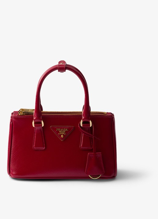 Prada Galleria handtas van lakleer - voorkant 5 rood