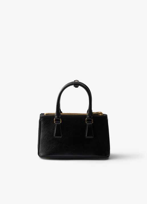 Prada Galleria handtas van lakleer - achterkant 7 zwart