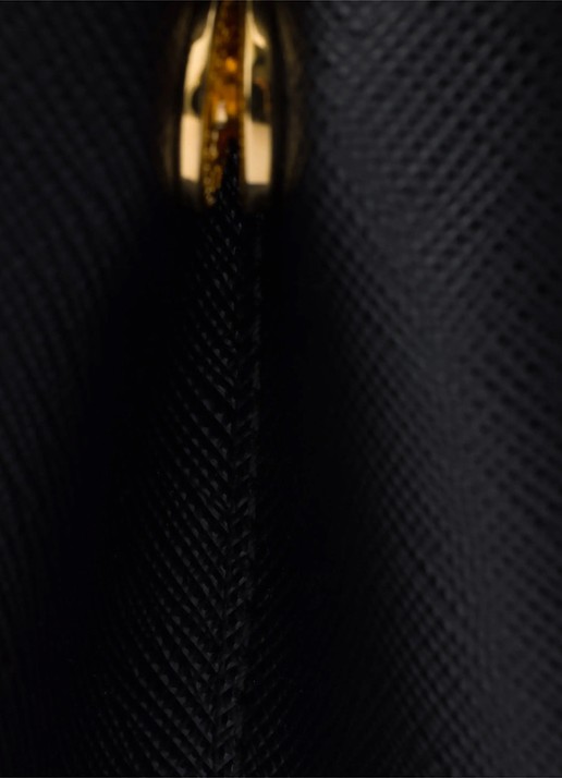 Prada Galleria handtas van leer met afneembare schouderriem - detail 5 zwart