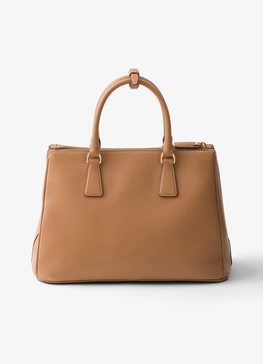 Prada Galleria Large handtas van kalfsleer - achterkant 3 camel
