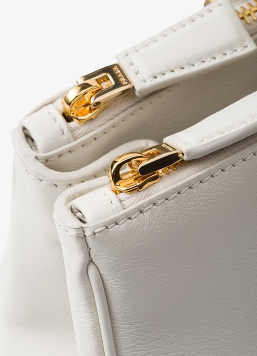 Prada Galleria Large handtas van kalfsleer - detail 6 wit