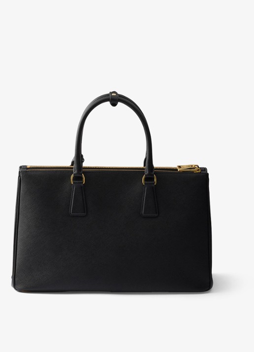 Prada Galleria Large handtas van kalfsleer - achterkant 3 zwart