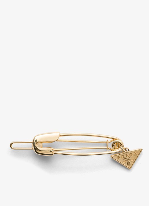 Prada Haarclip met logo
