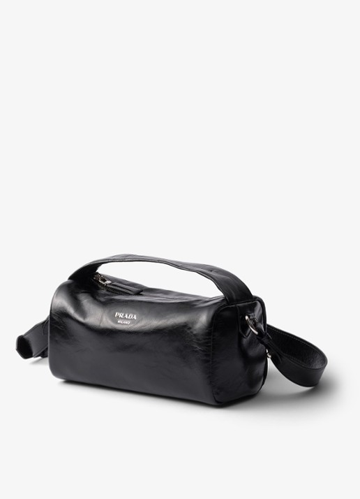Prada Handtas van kalfsleer - voorkant 2 zwart