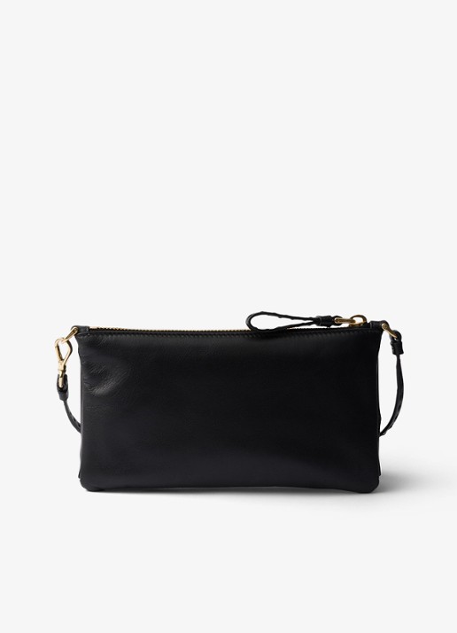 Prada Handtas van lamsleer - achterkant 6 zwart