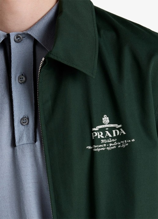Prada Jack met logo en steekzakken - detail 3 groen