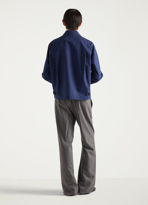 Prada Jack met logo en steekzakken - achterkant 3 donkerblauw