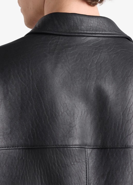 Prada Jack van lamsleer met borstzak - detail 5 zwart