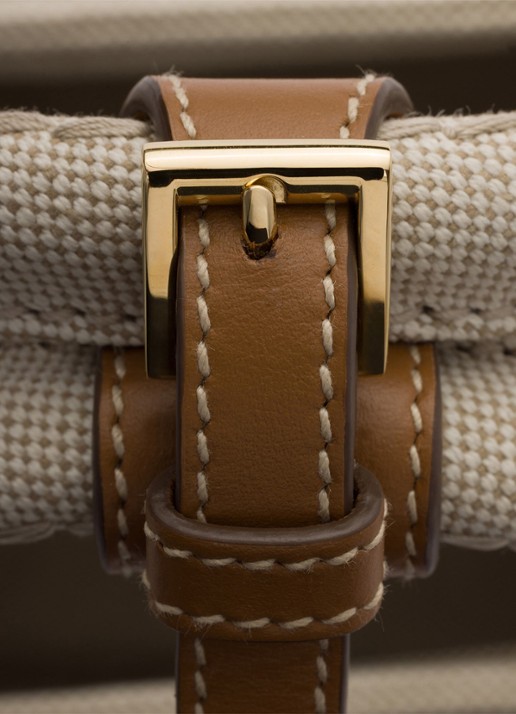 Prada Jardinière Small handtas met leren details en logo - detail 5 beige