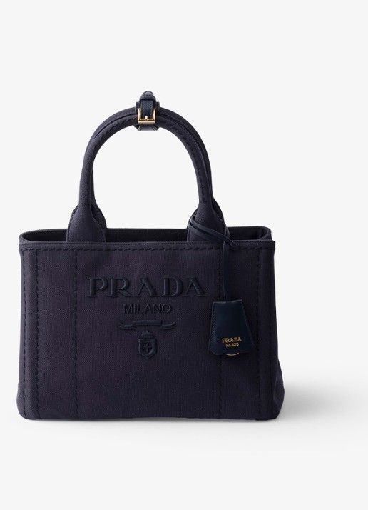 Prada Jardinière Small handtas met leren details en logo