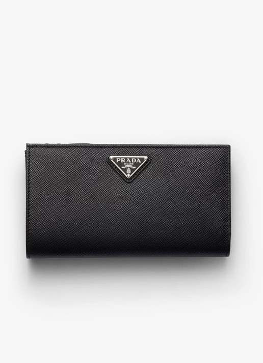 Prada Large portemonnee van leer