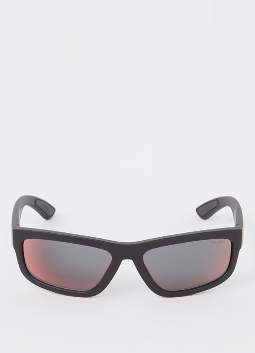 Prada Linea Rossa Linea Rossa zonnebril PS05ZS - detail zwart