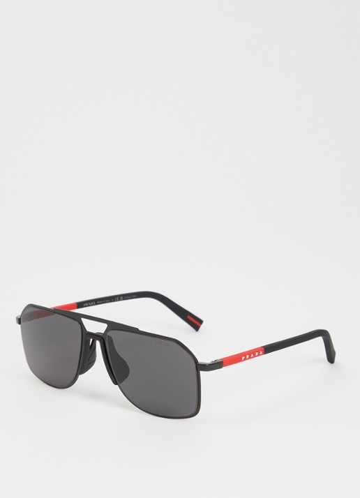 Prada Linea Rossa Piloten zonnebril PS B51S