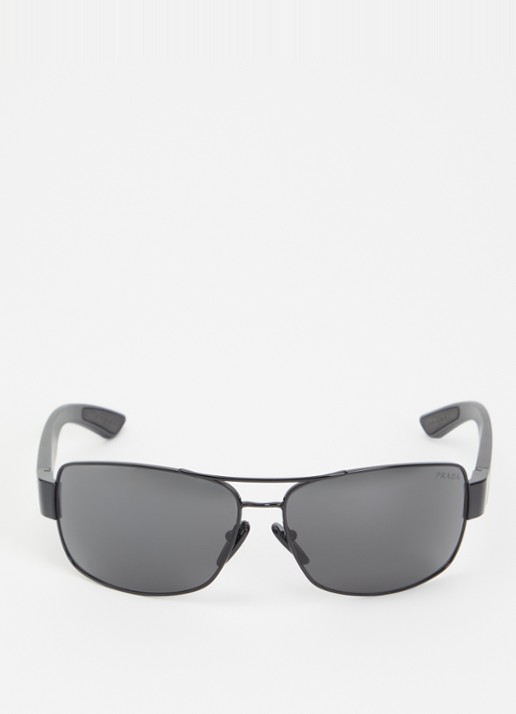 Prada Linea Rossa Piloten zonnebril PS B52S - detail 2 zwart