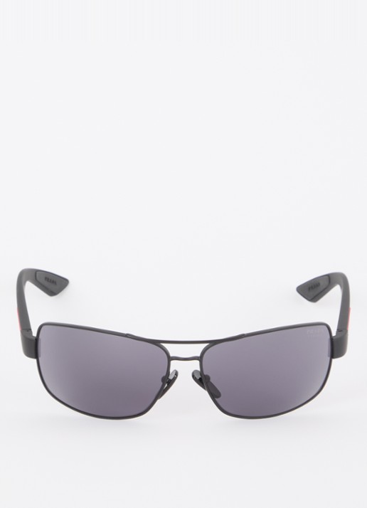 Prada Linea Rossa Piloten zonnebril PS50ZS - detail 3 zwart