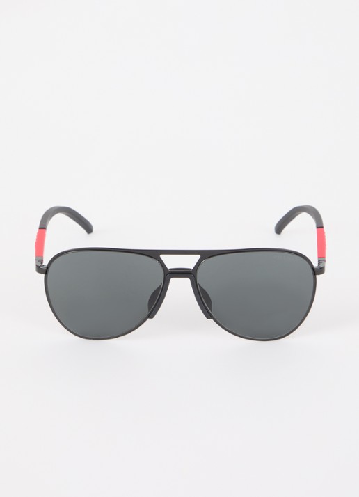 Prada Linea Rossa Piloten zonnebril PS51XS - detail zwart