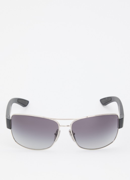 Prada Linea Rossa Piloten zonnebril PSB52 - detail zwart