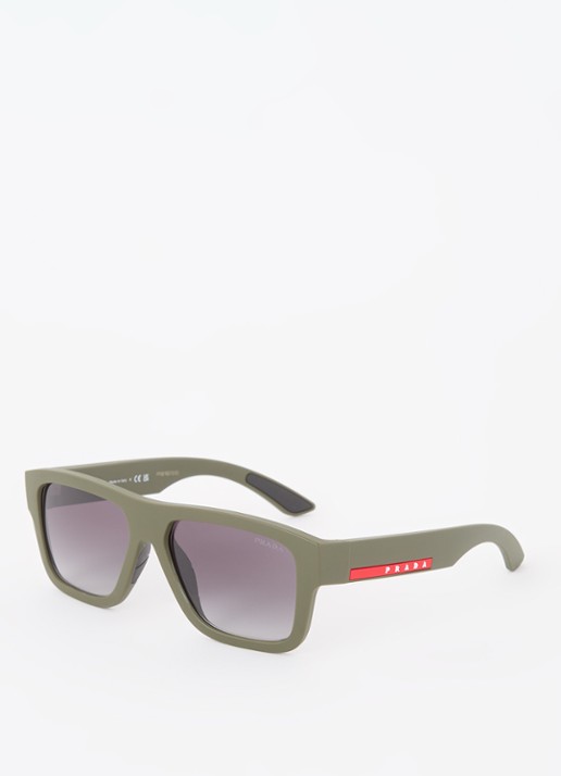 Prada Linea Rossa Retro zonnebril PS04ZS - voorkant legergroen