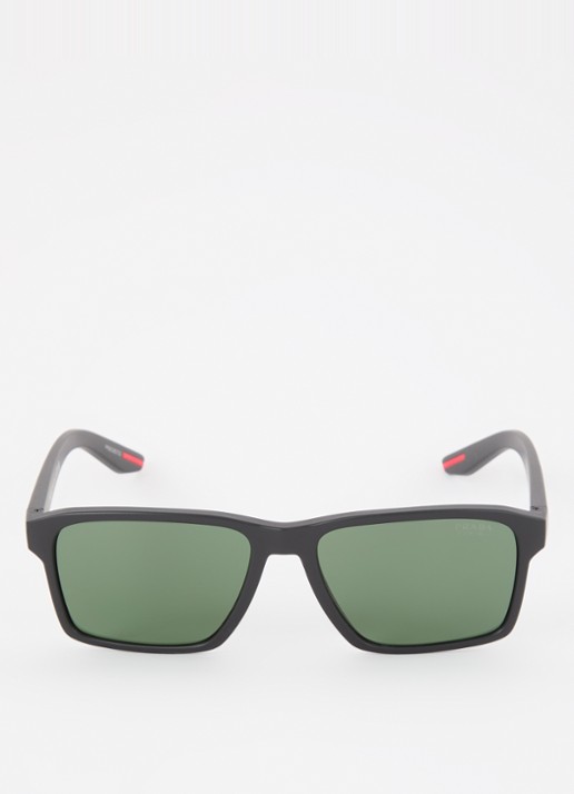 Prada Linea Rossa Retro zonnebril PS05YS - detail 3 antraciet