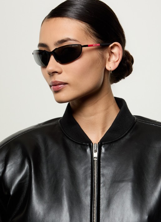 Prada Linea Rossa Retro zonnebril PS55ZS - voorkant 2 zwart