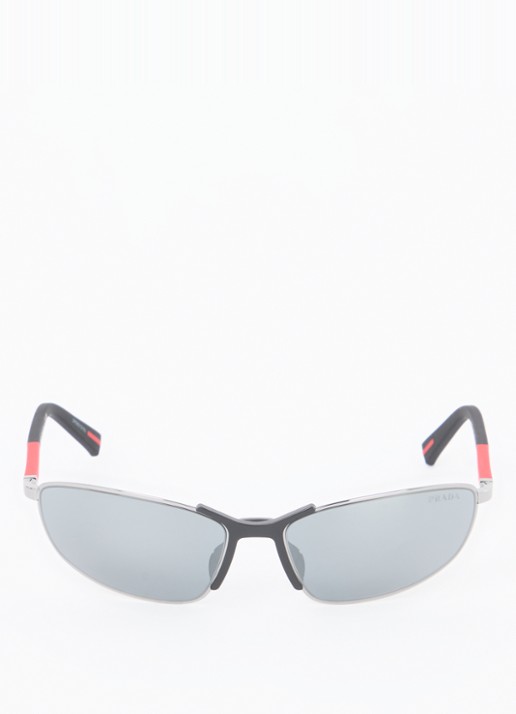 Prada Linea Rossa Retro zonnebril PS55ZS - detail antraciet