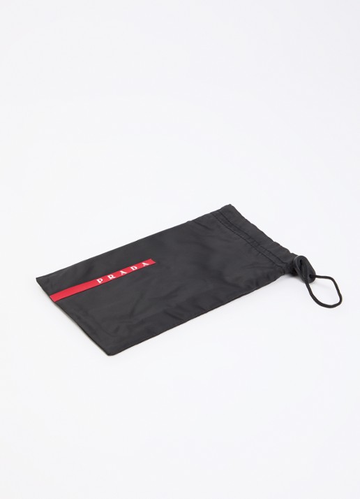 Prada Linea Rossa Shield zonnebril PSB07S - detail 3 zwart