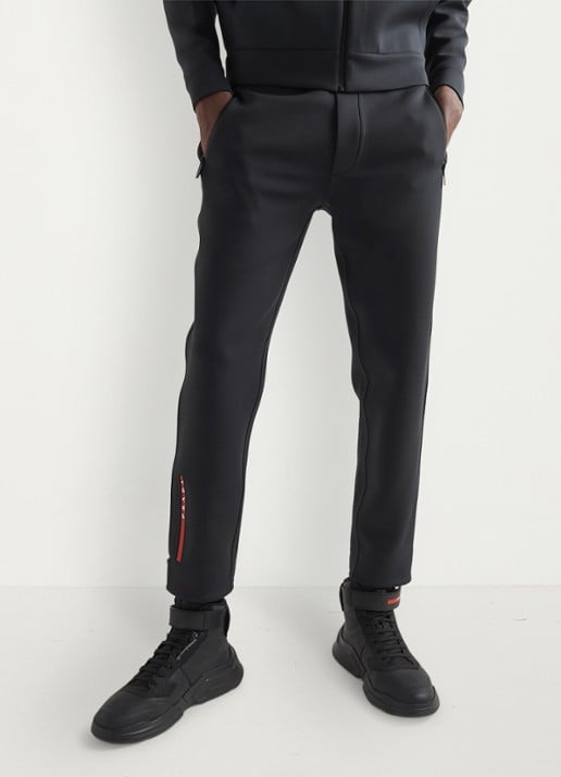 Prada Linea Rossa slim fit joggingbroek met ritszakken