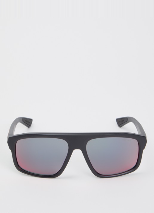 Prada Linea Rossa Wayfarer zonnebril PS B02S - detail zwart