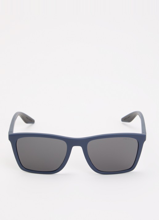 Prada Linea Rossa Wayfarer zonnebril PS B08S - detail 2 donkerblauw