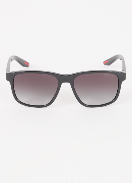 Prada Linea Rossa Wayfarer zonnebril PS06YS - detail 2 zwart