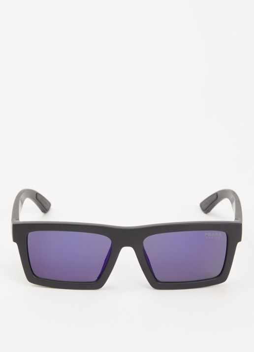 Prada Linea Rossa Wayfarer zonnebril PSA07S - detail zwart