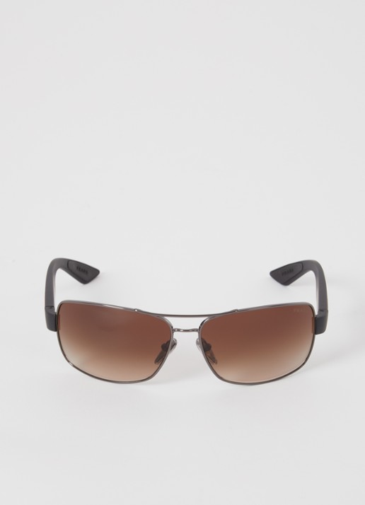 Prada Linea Rossa Zonnebril PS50ZS - detail 3 zilver