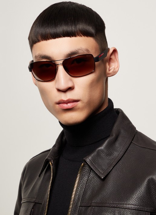 Prada Linea Rossa Zonnebril PS50ZS - voorkant 2 zilver