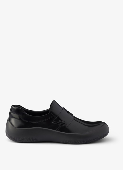 Prada Loafer van kalfsleer met glanzende finish