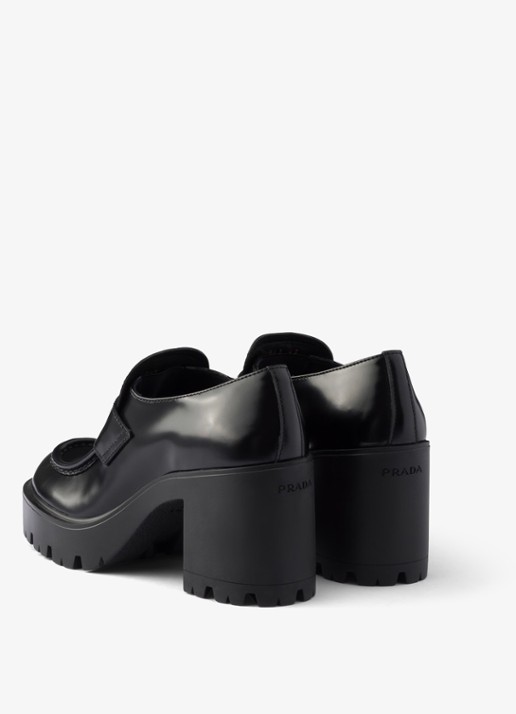 Prada Loafer van kalfsleer - achterkant 3 zwart