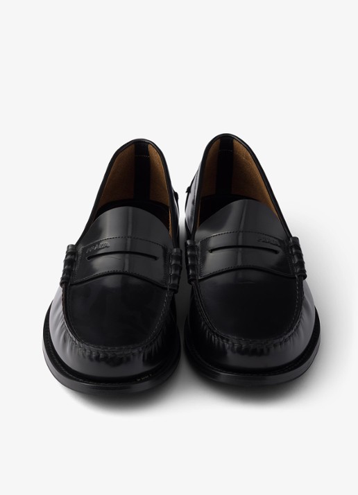 Prada Loafer van kalfsleer - detail 2 zwart
