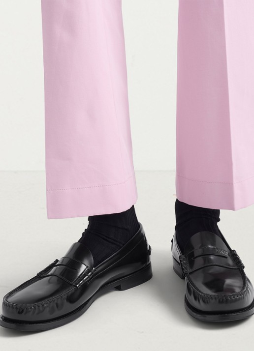 Prada Loafer van kalfsleer - detail 4 zwart