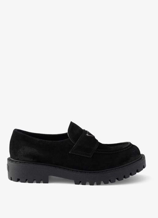 Prada Loafer van kalfssuède