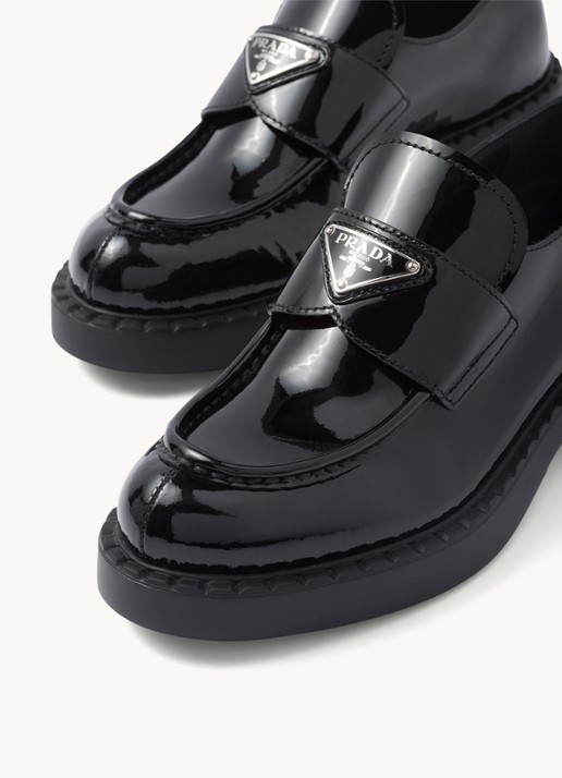 Prada Loafer van leer - detail 3 zwart