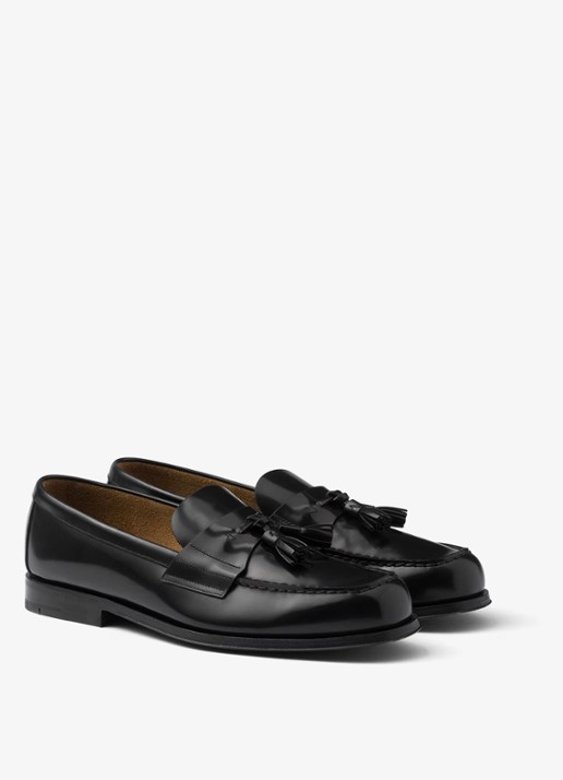 Prada Loafer van leer  - voorkant zwart