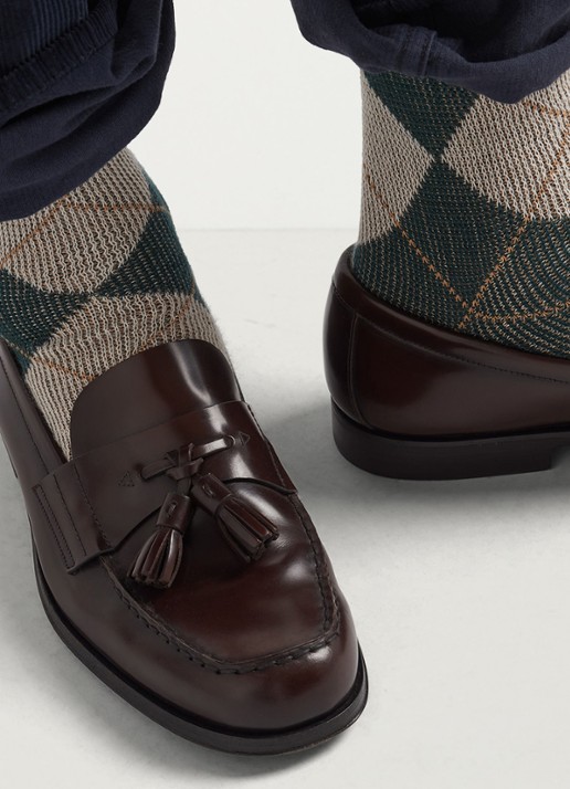 Prada Loafer van leer  - detail 2 donkerbruin