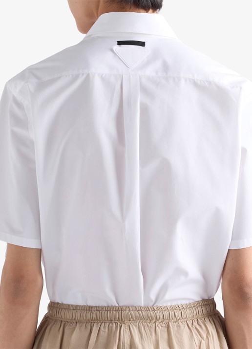Prada Loose fit overhemd met borstzak - achterkant 5 wit