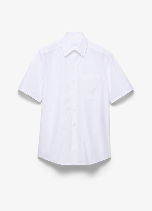 Prada Loose fit overhemd met borstzak - voorkant wit