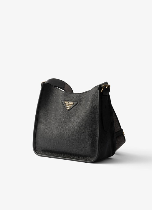 Prada Medium schoudertas van kalfsleer - voorkant 2 zwart