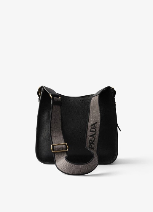 Prada Medium schoudertas van kalfsleer - achterkant 9 zwart